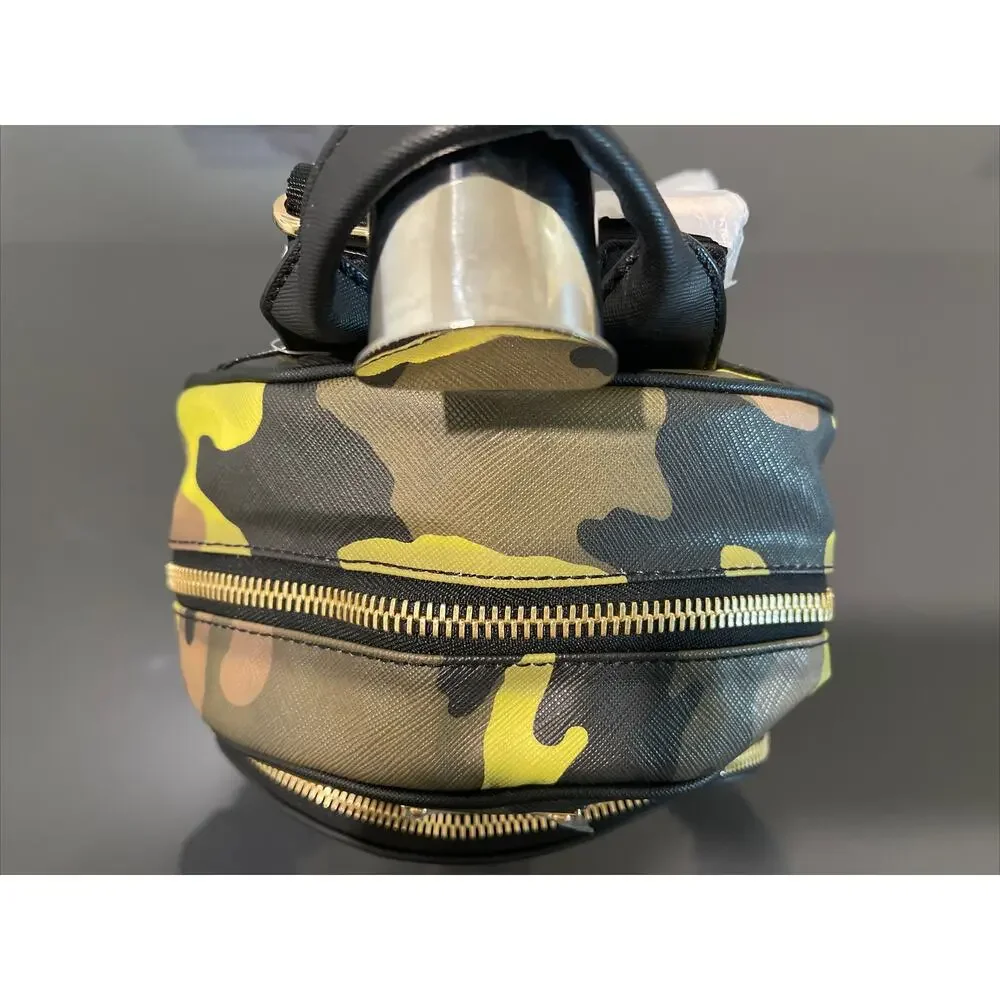 Michael Kors Jet Set Women's Acid Lemon & Green Camo Backpack Rare NWT